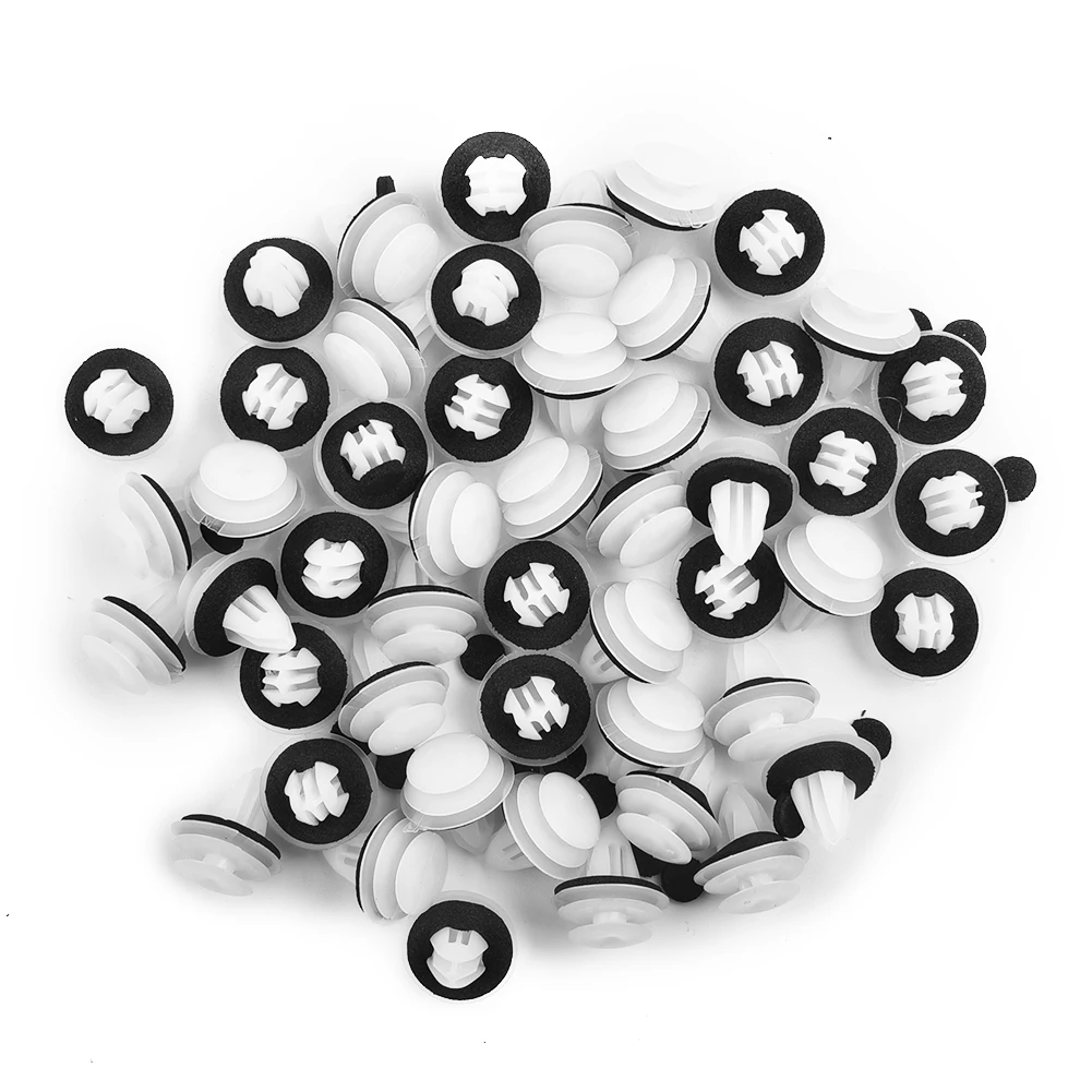 50 Pc Door Panel Clip W/ Washers Fit For Mazda CX-5 CX5 CX-7 Door Panel Fastener Clamp With Washers Kit For MAZDA 3 6 Plastic