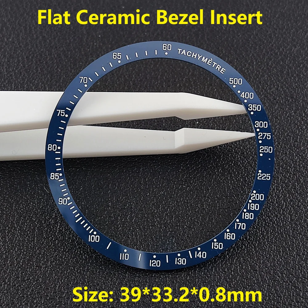 39-42mm Flat and Sloping no Luminous Ceramic Bezel Insert Replacement of watch accessories High quality ceramic bezel