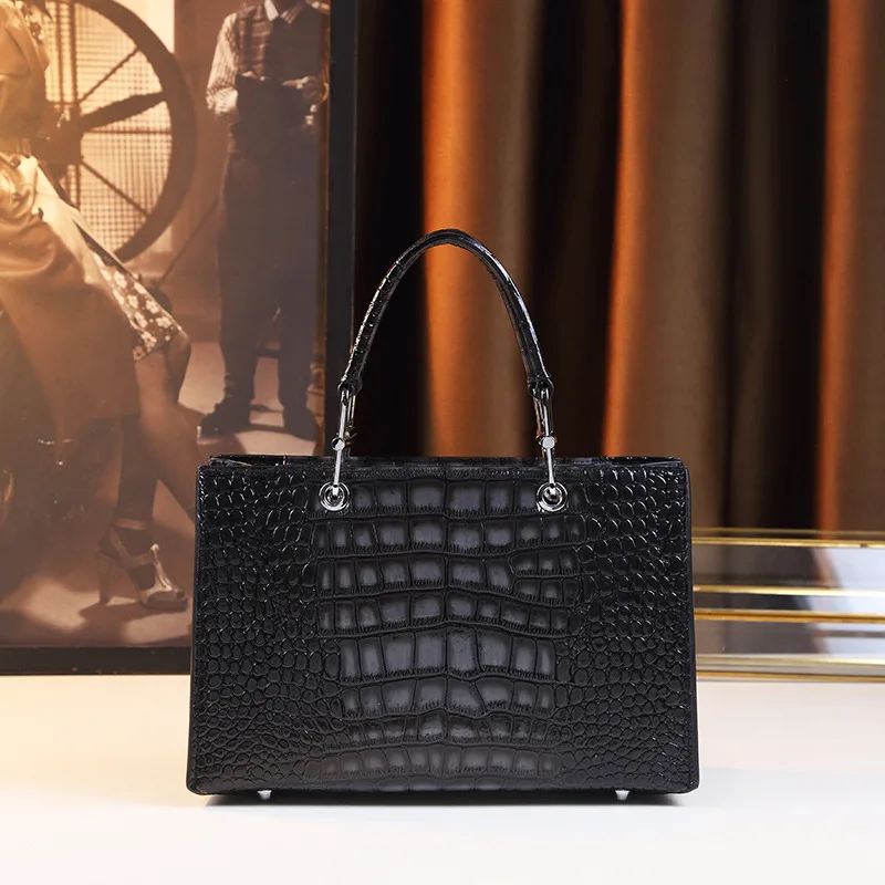 

2023 Women Leather Handbags Satchel Shoulder Bag Tote Handbags Crocodile Pattern Crossbody Bag Designer Bag Bolsa Feminina