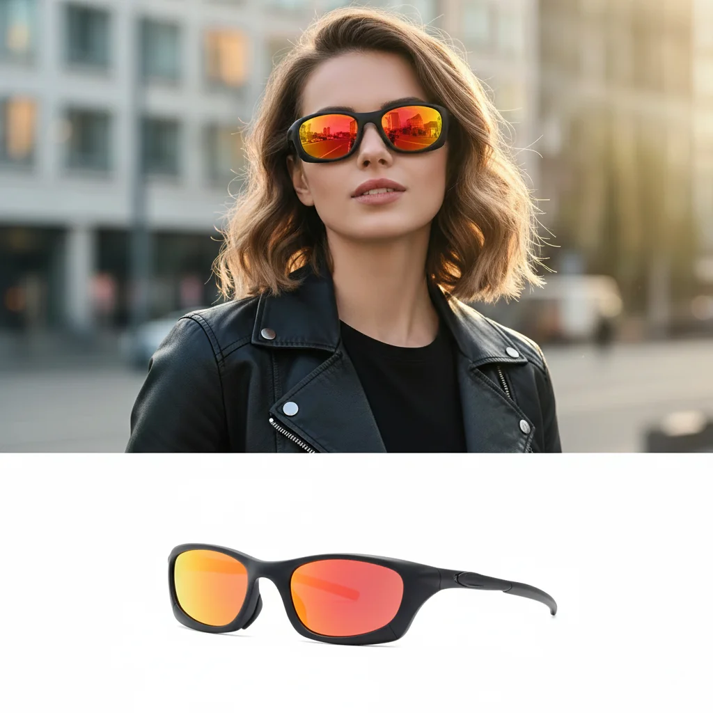 

Овальные квадратные унисекс-очки с поляризацией для спорта, велоспорта и вождения в ретро-стиле