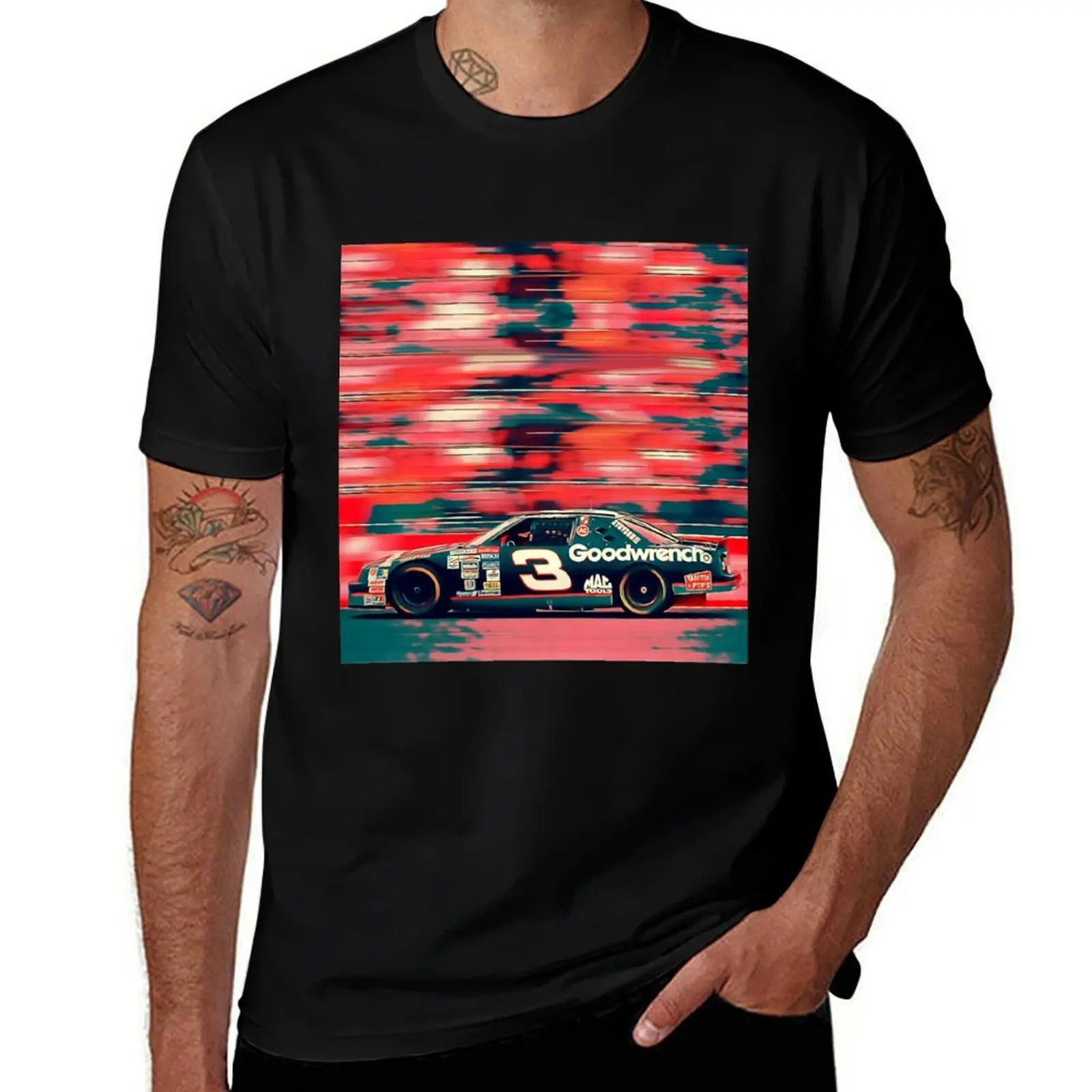 Dale Earnhardt 94 Sunset T-Shirt Casual Soft Cotton Short Sleeve Tee