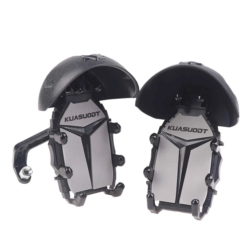 Small Helmet Rider Motorcycle Mobile Phone Holder Rotatable Waterproof Sunshade Bicycle Cell Phone Holder Shockproof