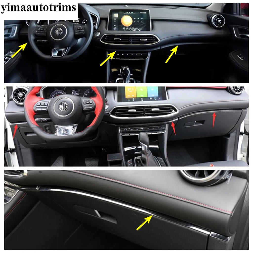 

Central Control Panel Strip Window Lift Glove Box Pillar A Frame Cover Trim For MG HS / Plug-in 2020 - 2024 Metal Accessories
