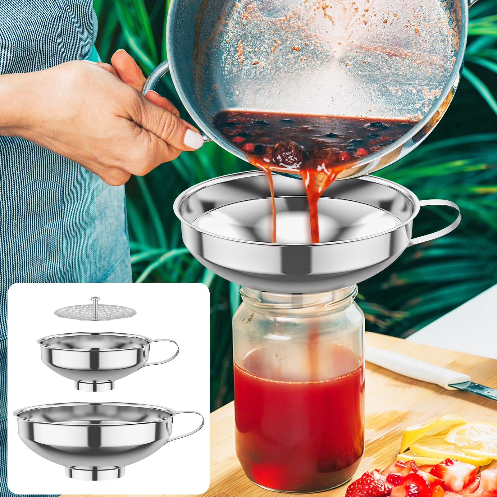 3-delige conserven trechter me - Mason Jar Wide Mouth recensie en prijs