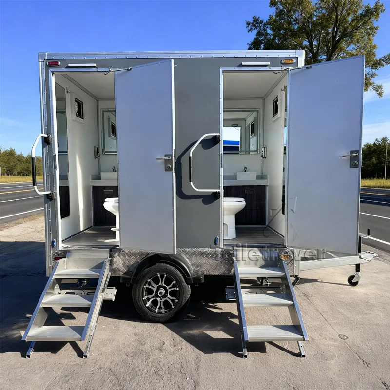 

Высококачественный портативный туалетный прицеп: базовые и люксовые модели, мобильные санузлы для мероприятий на открытом воздухе