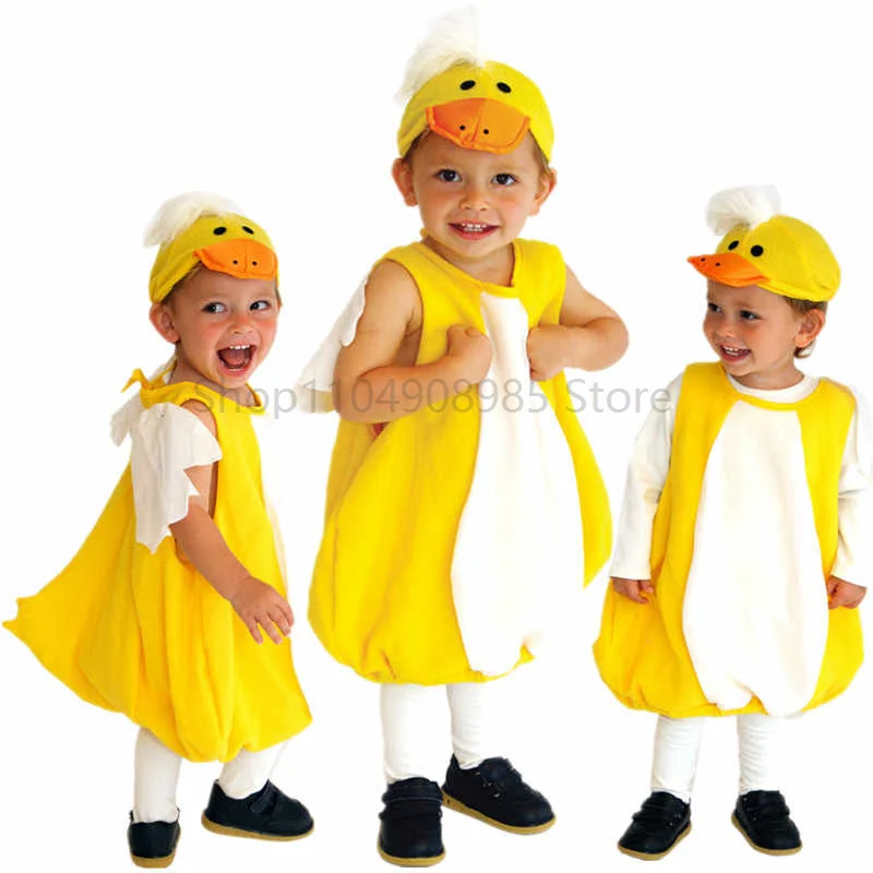 

Unisex Children Little Yellow Ducky Dress Up For Birthday Party Toddler Plucky Quackers The Duck Costume Economic