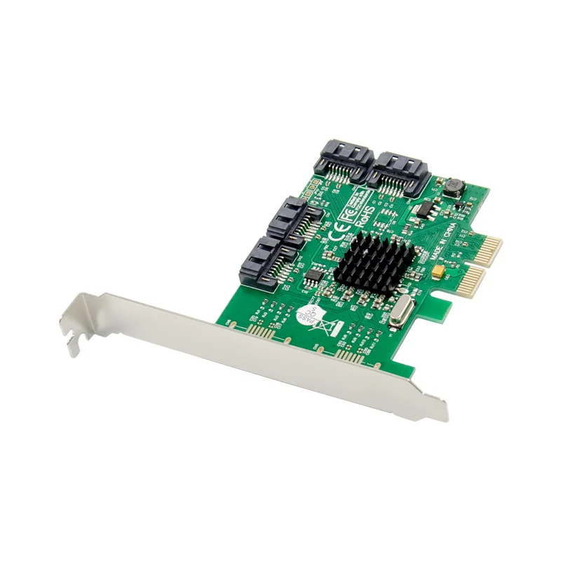 

PCIE TO 4 порта sata3.0 карта Marvell 88SE9230 Чип SATA/PCIE Raid Controller SATA PCIE SATA Raid Card 9230 RAID sata 3 адаптер