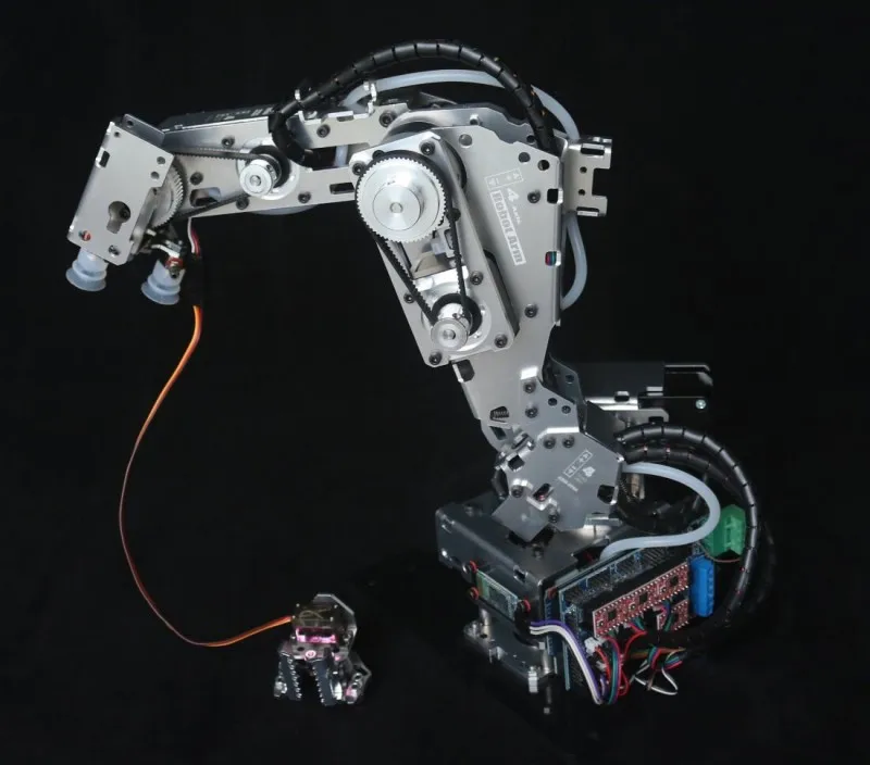 Big Load 4 Dof Stepper Motor Robot Arm With Suction Cup / Claw for Arduino Robot DIY Kit Industrial Gocde Programmable Robotics