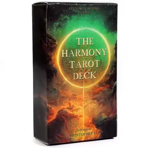 The Harmony Tarot Deck English Visions 78 Uniquely Designed Cards for Prophecy and Divination for Family Board Game