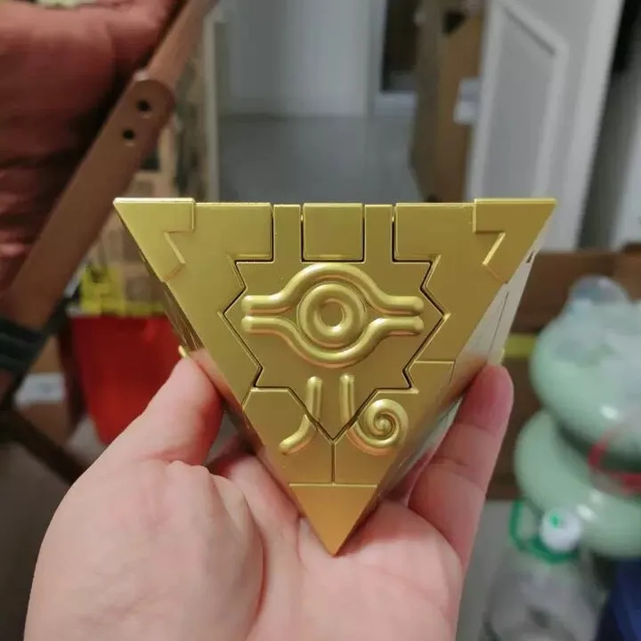 Original Banpresto Yu-gi-oh! Millennium Puzzle Key Collectible Model Toys Figure Home Table Decoration Kids Birthday Gifts