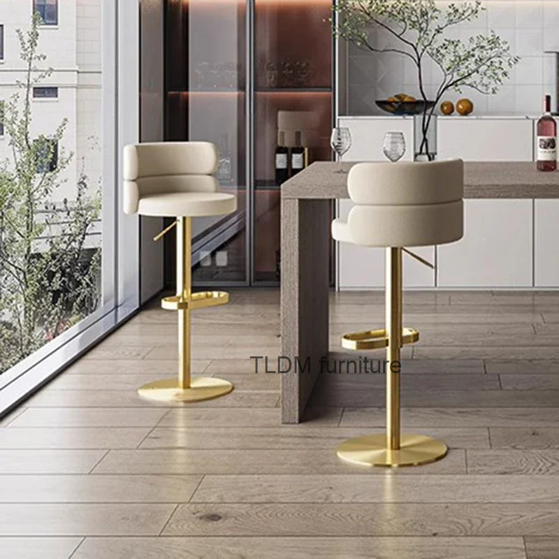 

Lounge Modern Bar Chairs Metal High Bedroom Living Room Women Bar Stools Modern White Silla Alta Para Barra House Accessories