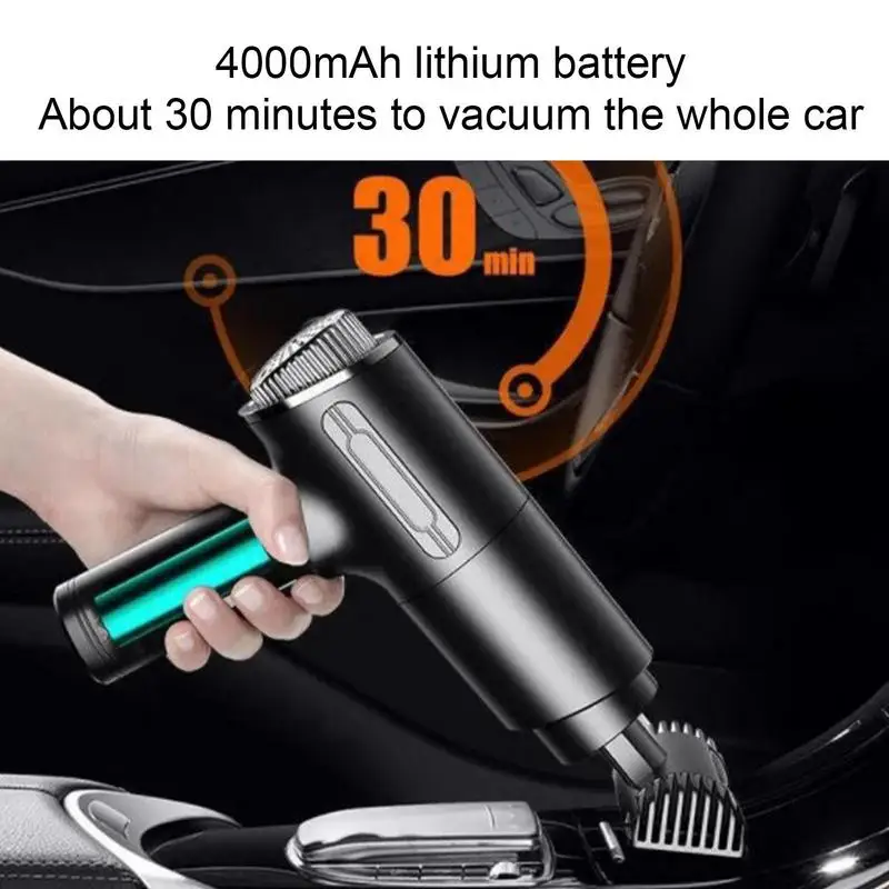 Car Vacuum cleaner Mini Cleaning Machine Strong Suction Home Appliance Portable Wireless Cleaner Car cleaning Accessories