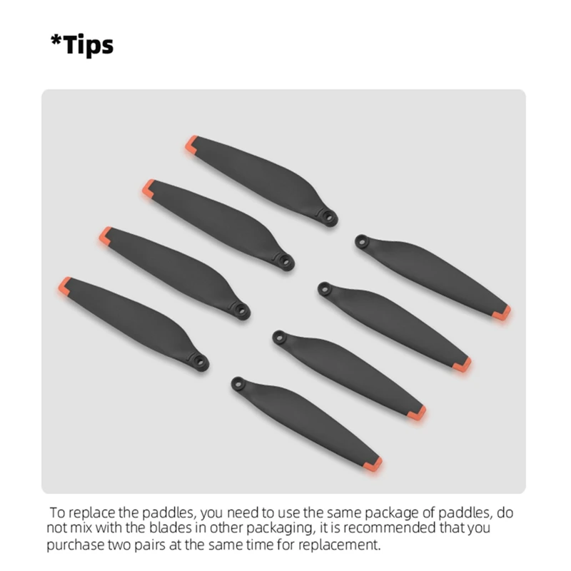مراوح ل DJI Mini 4 Pro الطائرة بدون طيار ، استبدال شفرة الدعائم ، رحلة منخفضة الضوضاء ، مراوح الجناح ، قطع الغيار ، 2 Pairs