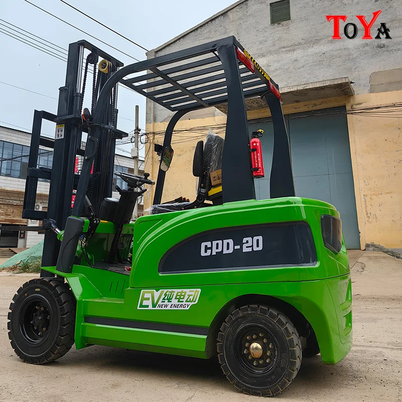 Full electric Forklift four wheeled 3m lifting height 1 1.5 2TON solid tire warehouse dock narrow aisle pallet jack customized