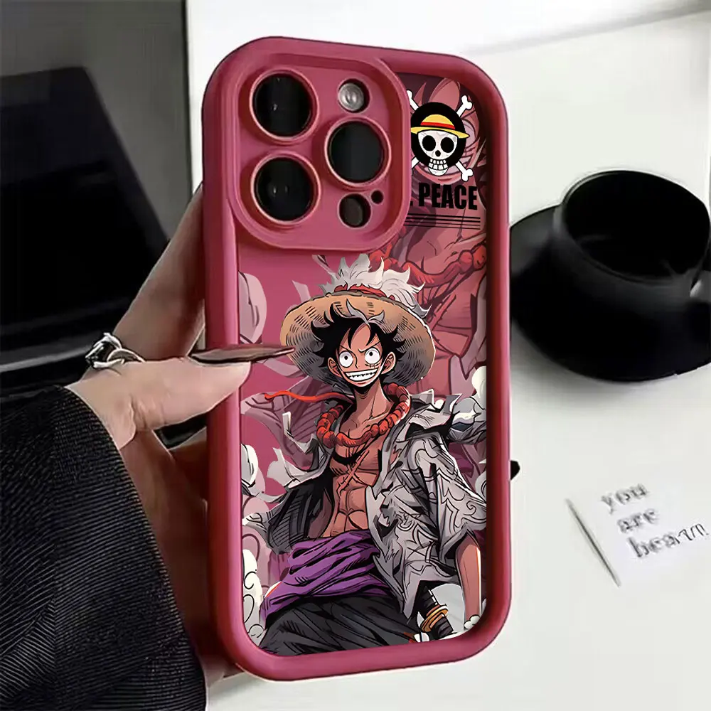 Anime One Pieces Luffys Phone Case for Samsung S25 S24 S23 S22 S21 S20 Note 20 FE Plus Ultra 5G Soft Silicone TPU Cover