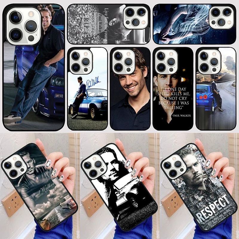 Fast And Furious Paul Walker Phone Case Back Cover for iPhone 16 15 SE2020 14 13 11 12 Pro Max mini XS XR X PlusS Fundas