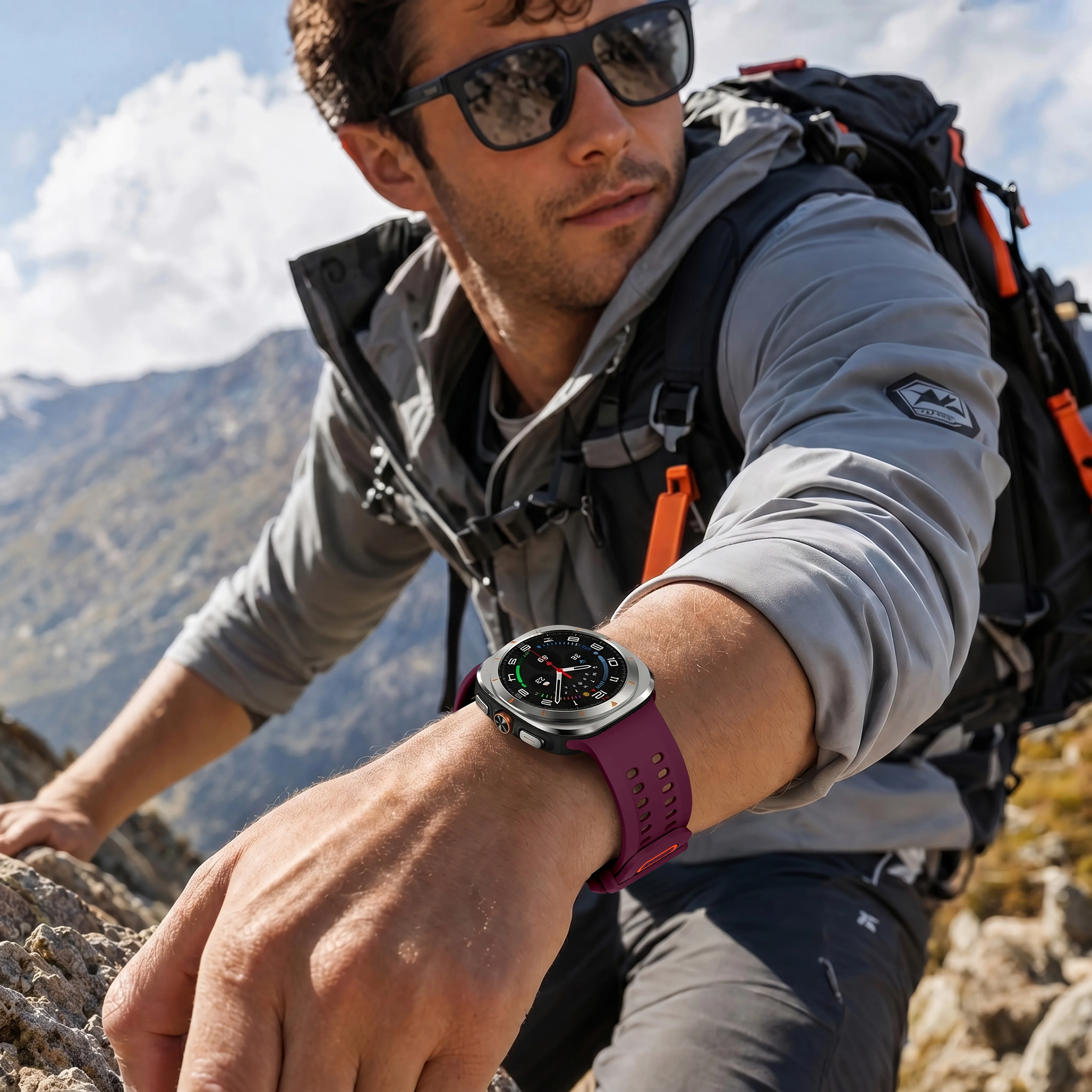 Sportliches Weiches Silikonarmband für Samsung Galaxy Watch Ultra2, Nahtloses Armband für Galaxy Ultra 2025 47mm Zubehör – Detail 28