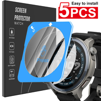 Tempered Glass Screen Protector for Amazfit Balance 2 SmartWatch Protector with Auto Alignment Tool Hardness Anti-Scratch Film