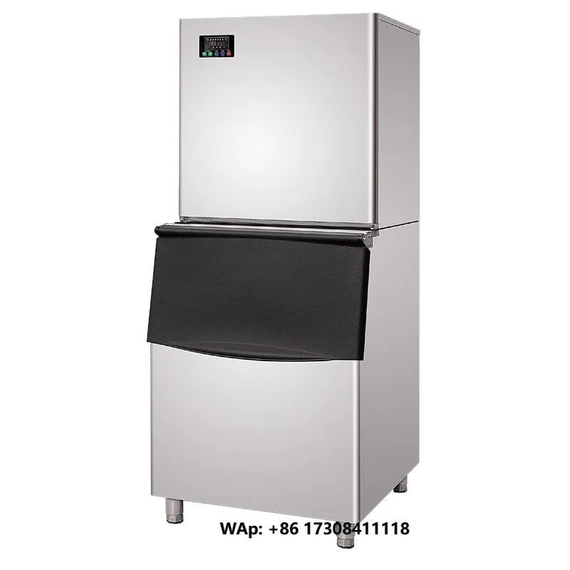 Commercial Large Ice Maker SD-500F 180kg Daily Output Supports Customized Square Ice Cube Manufacturing 200kg Storage 110v