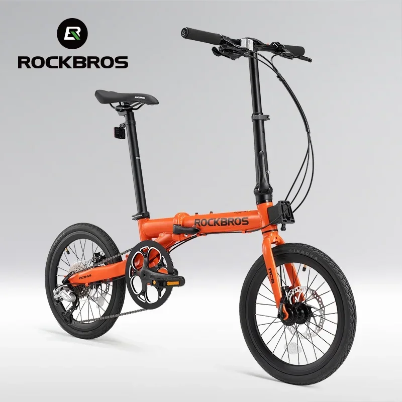 

ROCKBROS Bike 16 inch with SRAM X4/X5-speed Aluminium Alloy Frame Adult Folding Bike Adjustable 9-Speed 11-32T Cassette Bike