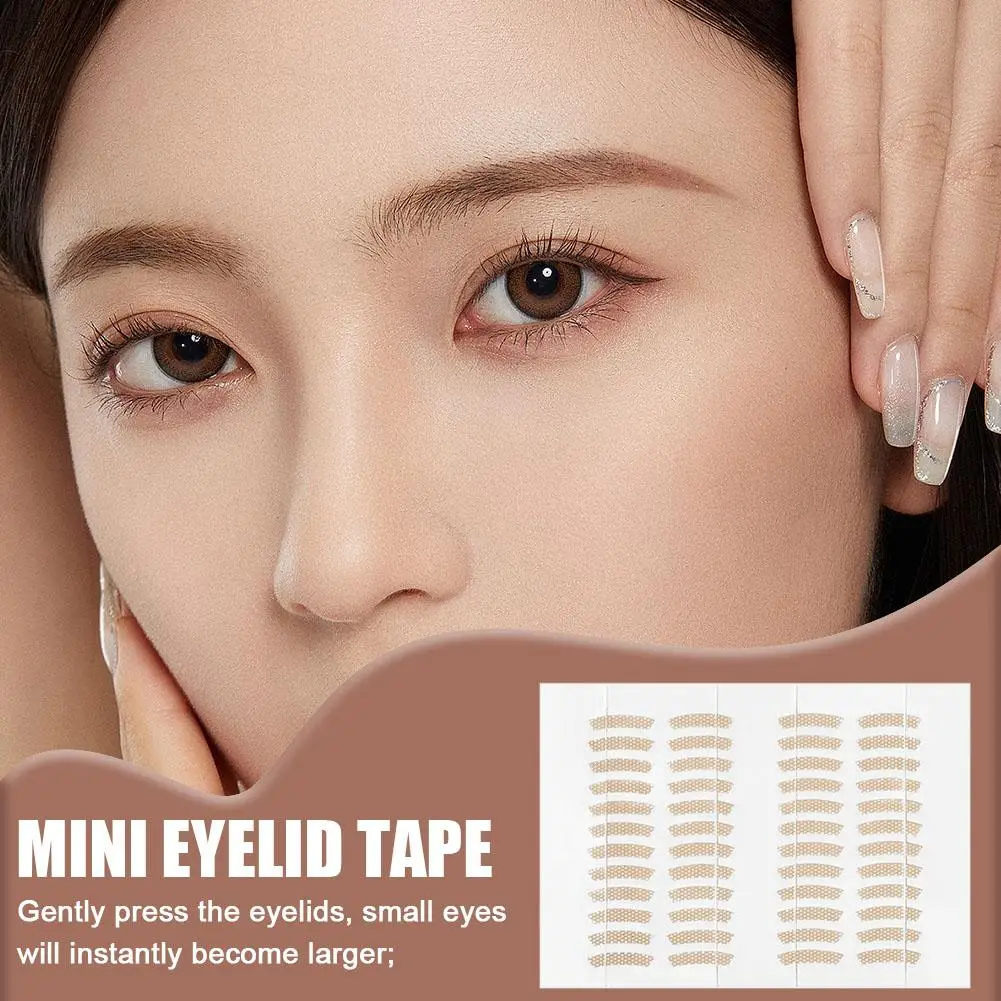 เทปตาสติกเกอร์ที่มองไม่เห็น Double Fold ลูกไม้ตาเทป Self-กาวแต่งหน้า Natural Stripe วางเครื่องมือ Clear Beige W4I1