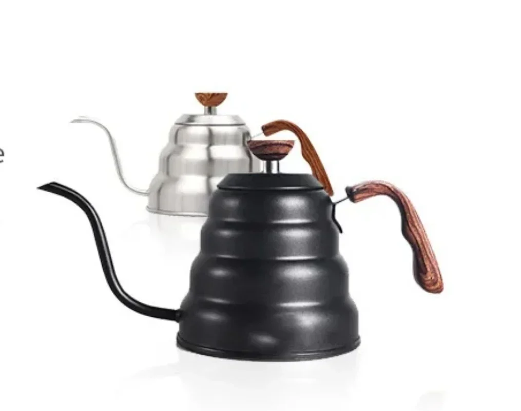 Coffee Kettle 1.2L Stainless Steel Pour Over Coffee Pot Kettle Drip Kettle with Thermometer For Home Office Cafetera