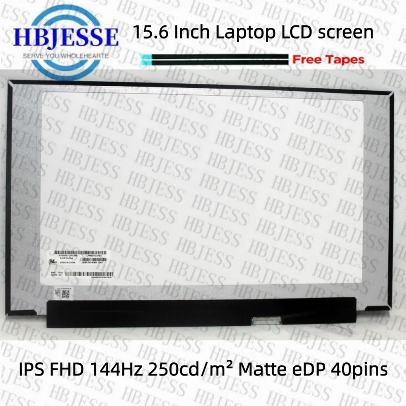 Ecran-lcd-d'ordinateur-portable-lp156wfj-spb4-156''-144hz-matrice-d'affichage-remplacement-1920x1080-edp-40-broches-non-tactile-lp156wfj-spb4