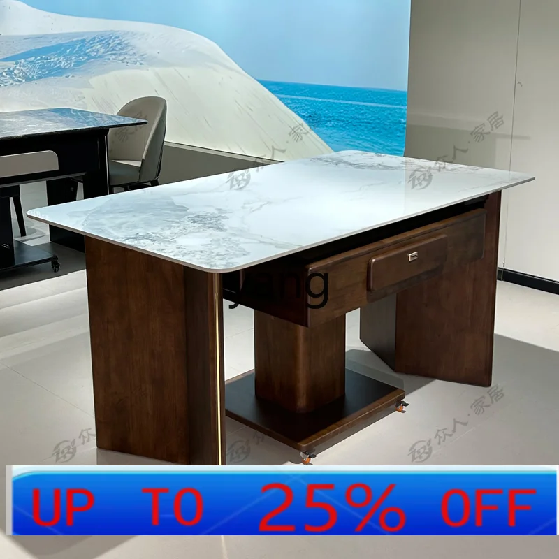 

LMM modern solid wood mahjong table dining table dual-purpose automatic integrated household long