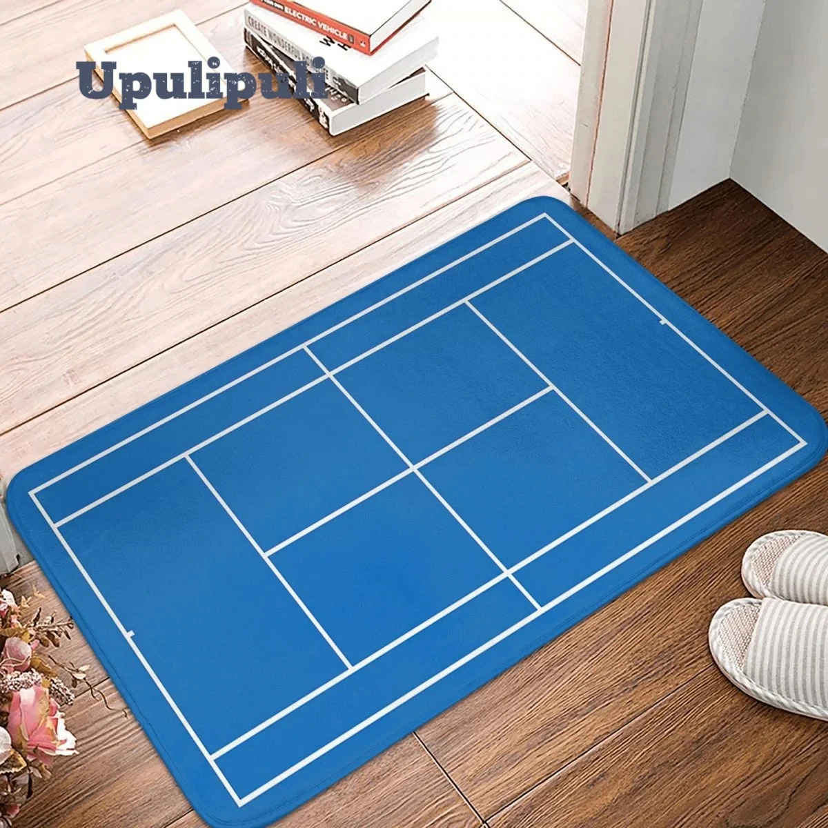 

Tennis Court Mat Flannel Rug Non-Slip Sport Absorbent Mat for Floor Grass Court Kitchen Washable Indoor Mats Decorative