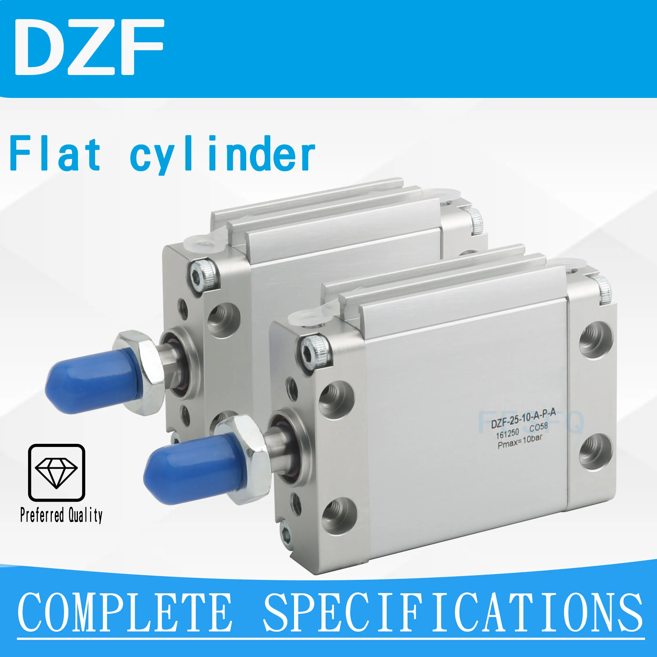 

Flat cylinder DZF-25-10-A-P-A 161250 L2672371（P1782620) DZF-25-80-A-P-A(L2672379 566804)
