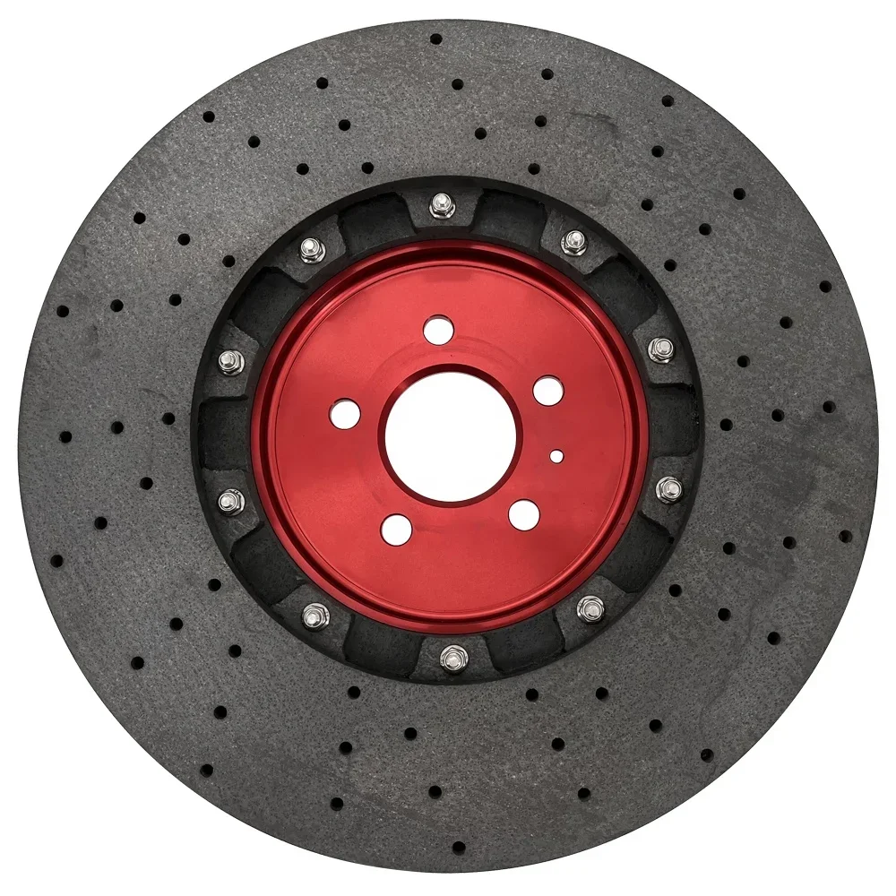 New Listing Red Hat Design Break Kits Carbon Ceramic Brake Rotor