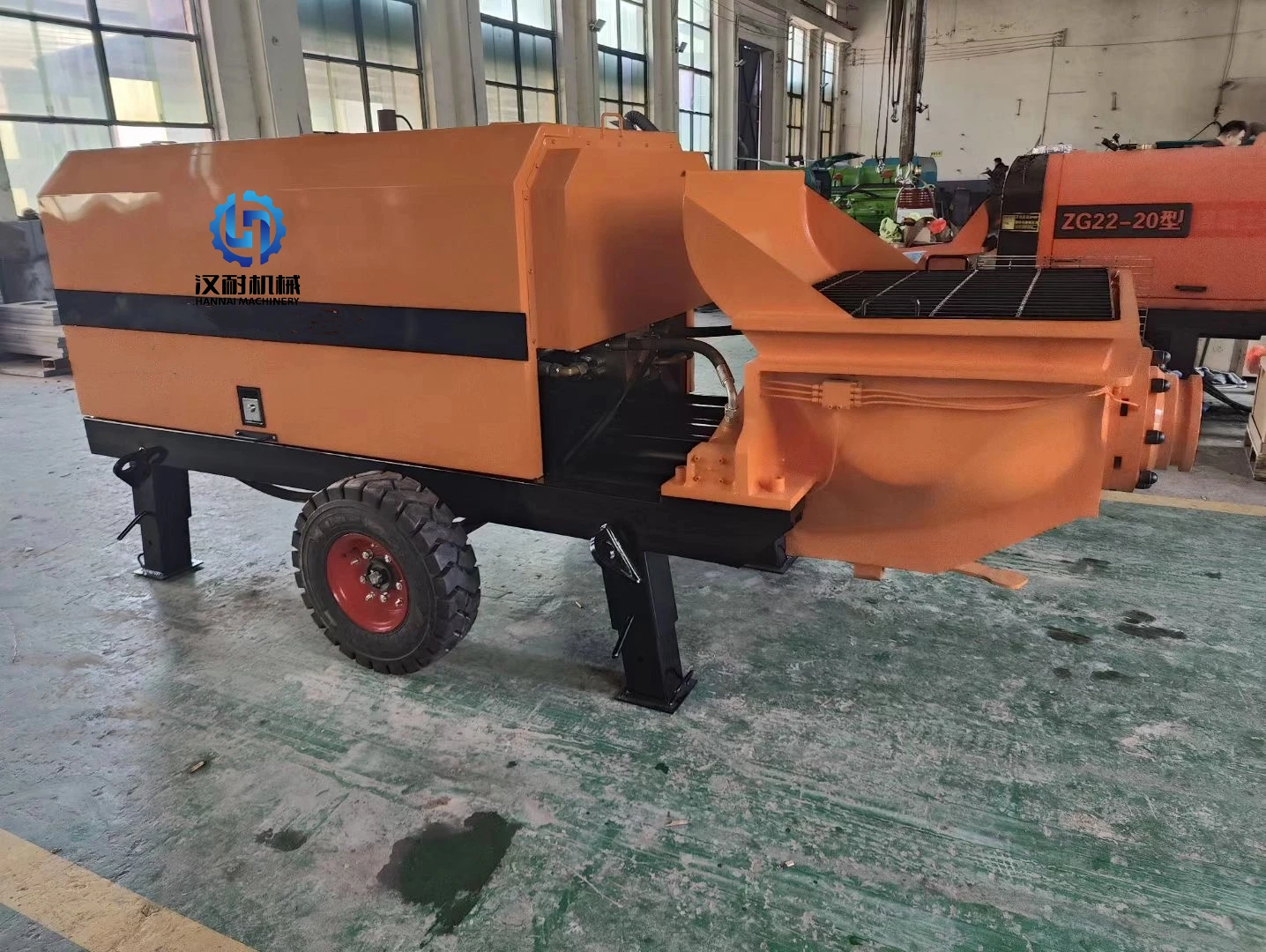 2025Top جودة مقطورة مضخة خرسانة صغيرة محمولة صغيرة خط أسمنتي مضخة محرك الديزل ارتفاع ضغط منزل ريفي صب