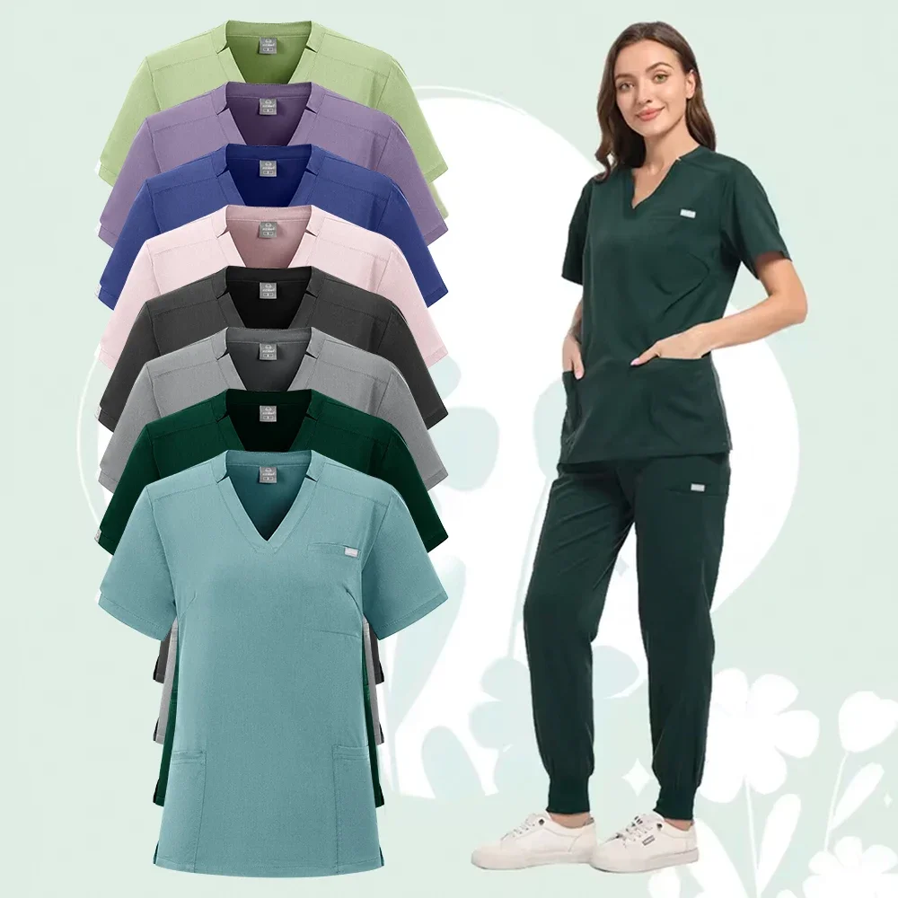 Wholesale Operating Room Medical Uniform Scrubs Hospital Working  Set  Supplies Nurse Dental Surgery Suit Workwear lab coat