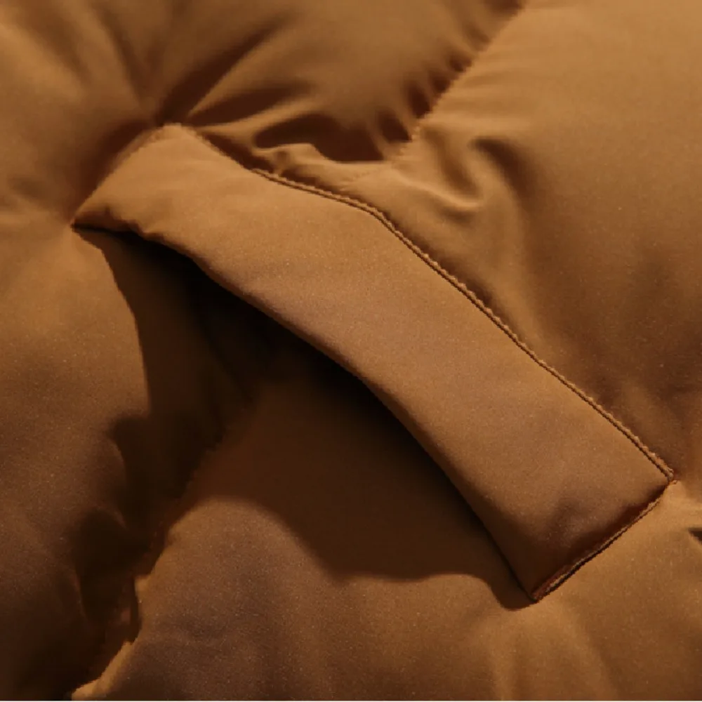 เสื้อกั๊กคอตั้งผ้าฝ้ายสำหรับผู้ชาย รุ่นใหม่ ฤดูใบไม้ร่วงและฤดูหนาว ปี 2025 แจ็คเก็ตผู้ชาย สวมใส่สบาย อุ่น