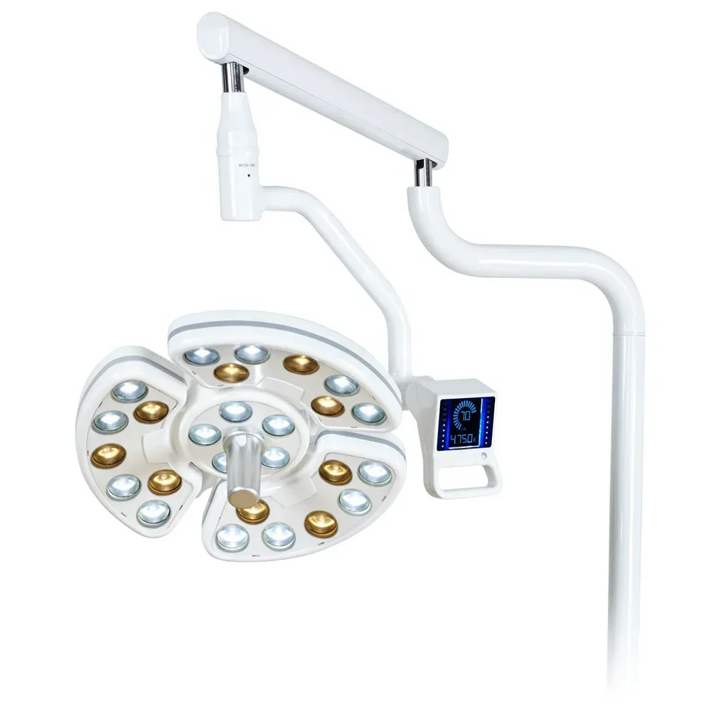 Manufacturer supply 26pcs dental lamp with wall-mounted floor stand and touch screen dental chair