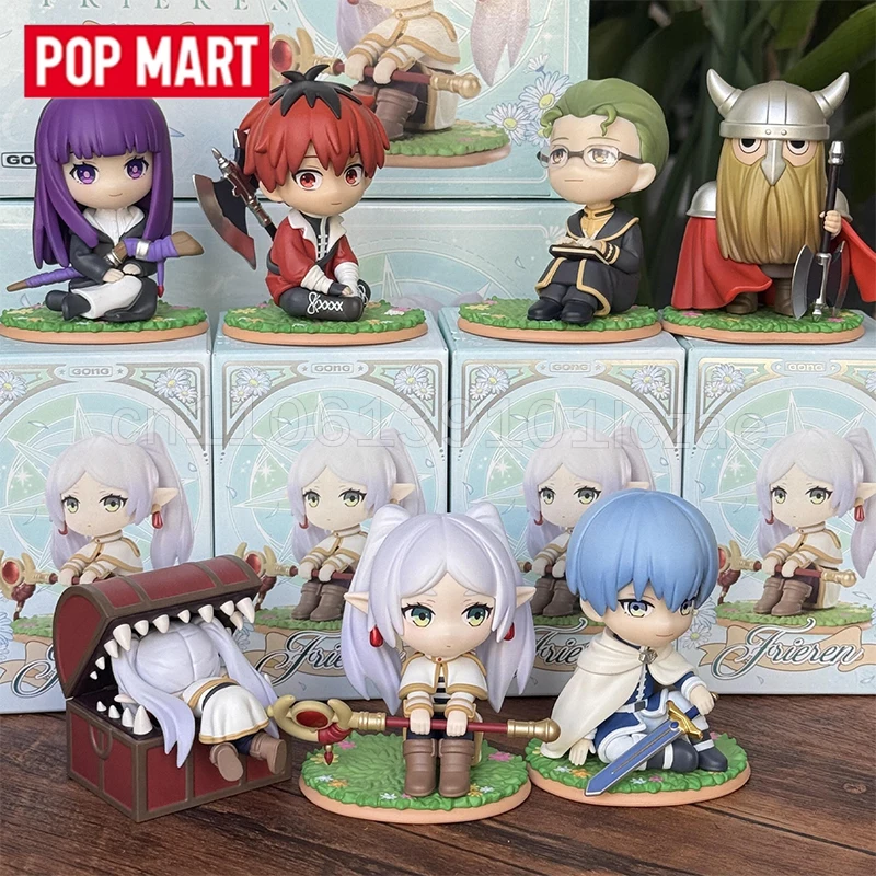 

POP MART GONG Frieren Beyond Journey's End Blind Box Frieren Himmel Q Style Anime Action Figures Desktop Decor For Anime Fans