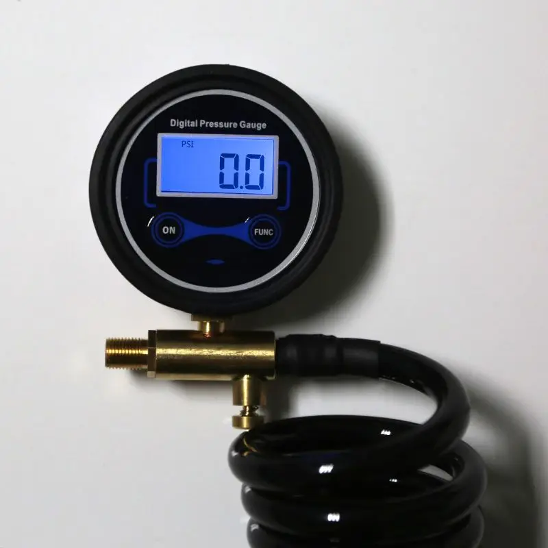 for 3m Extension Coil Hose Practical Deflator Inflator Pressure Gauge for Air External Thread 5/16