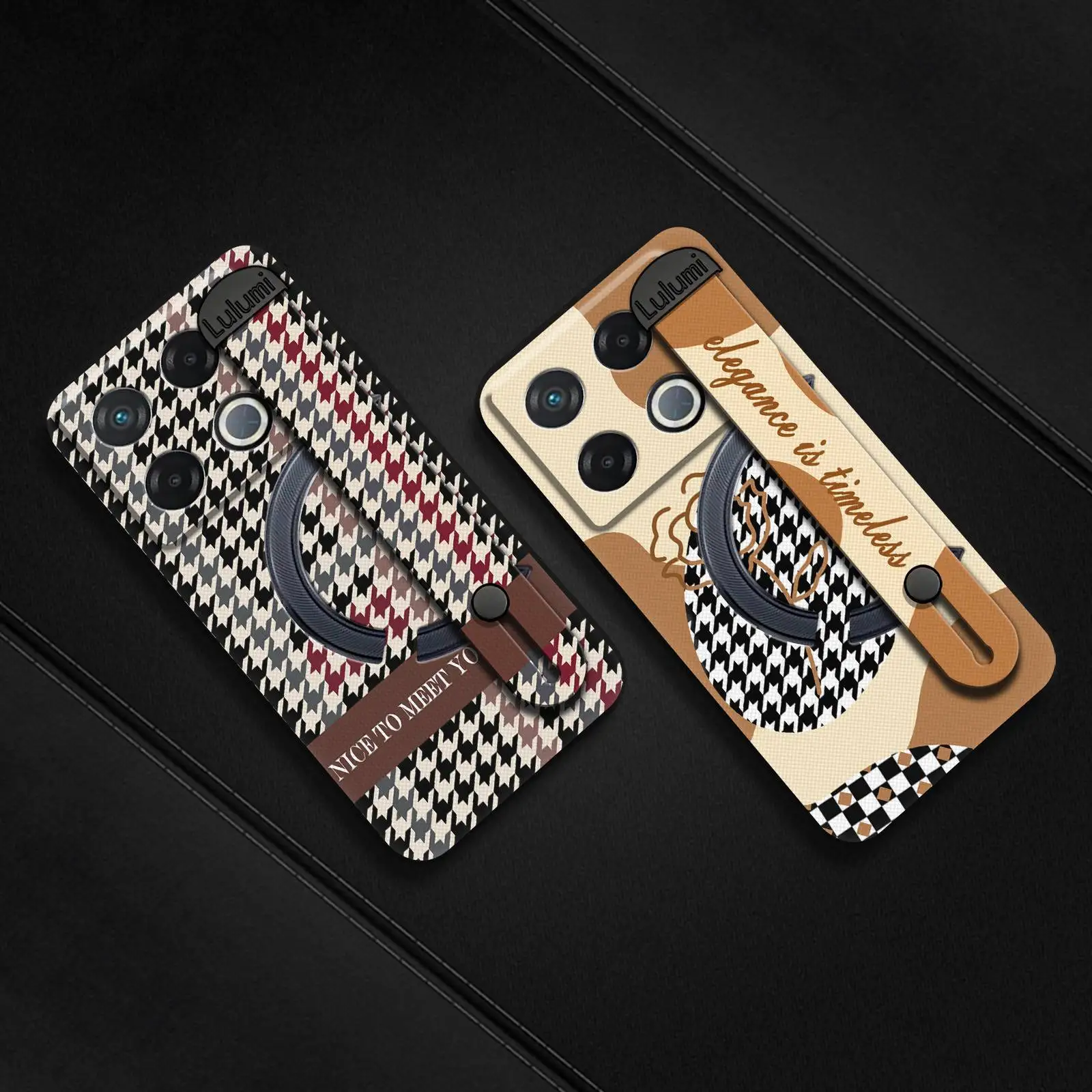 Phone Holder Wrist Strap Phone Case For infinix GT 20 Pro/X6871 Anti-knock Fashion Design commerce Silicone Waterproof