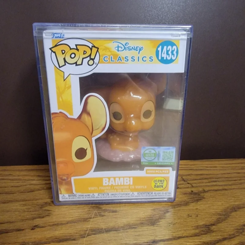 Clásicos Oficiales de Disney: Bambi # Figura de acción Funko Pop que brilla en la oscuridad, 5000 piezas, colección exclusiva, juguetes de edición limitada, 1433