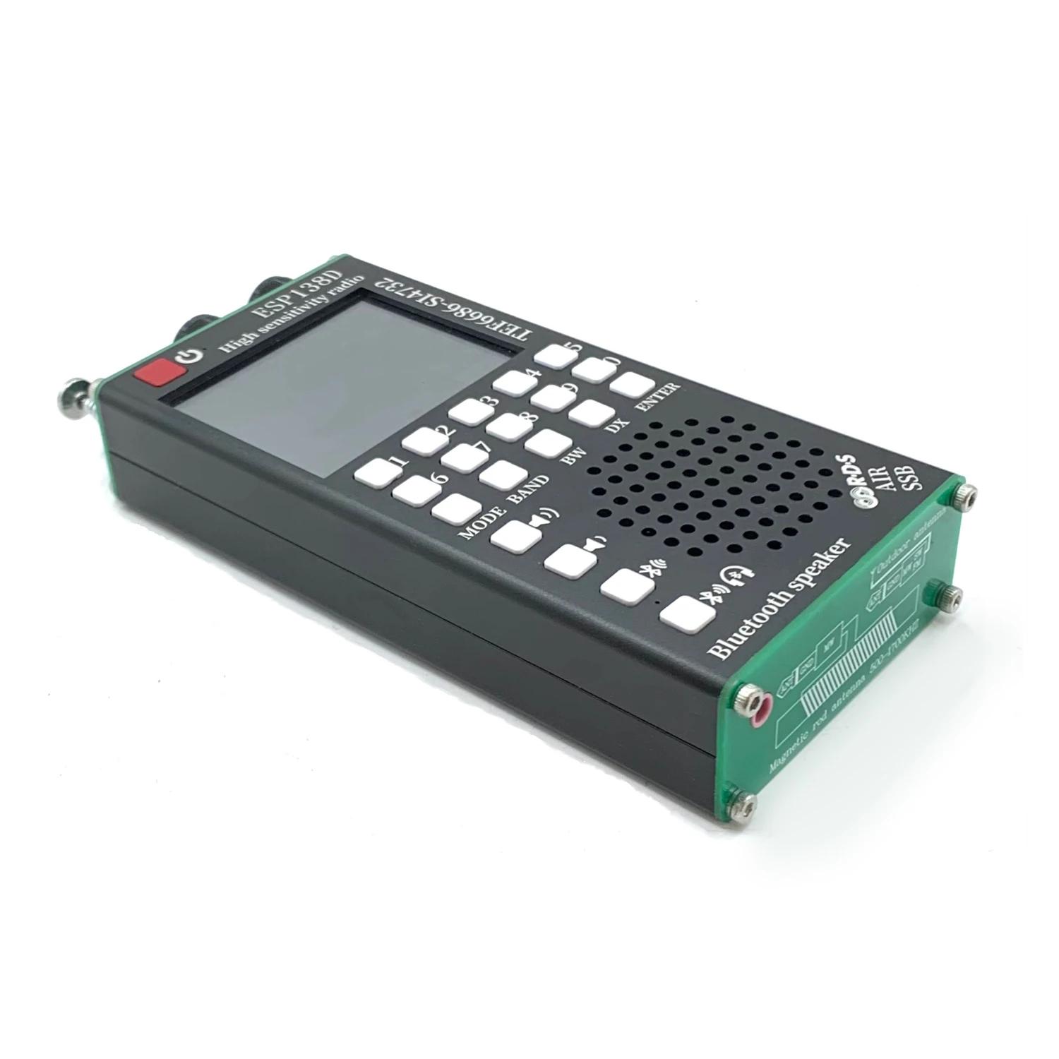 2 in 1 Handheld Radio with Bluetooth ESP138D ESP32 H-RADIO SI4732 Full Band FM AM SSB AIR Band Receiver + TEF6686 FM Receiver