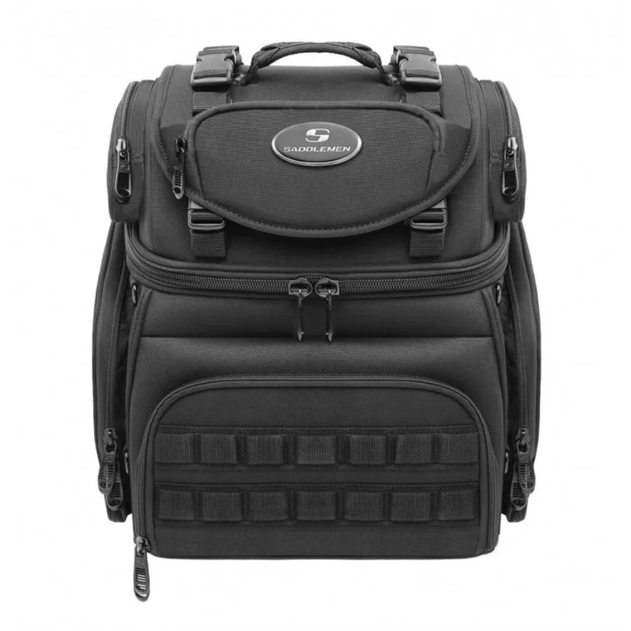 

Saddlemen BR1800 Тактическая спинка сиденья Sissy Bar Bag Мотоциклетный багаж