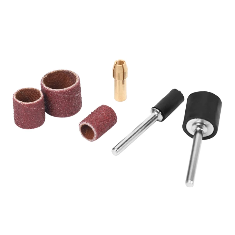 B69C-1593 Pcs Grinding Drum Set, Grinding Machine Sockets Drum Cores Self-Tightening Drill Bits For Dremel Rotary Tools