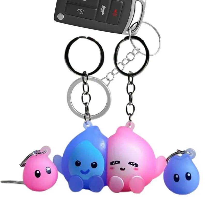 Bag Charm Keychain Small Figure Doll Matching Keychain For Couple Keychain Accessories Funny Cartoon Magnetic Keychain For