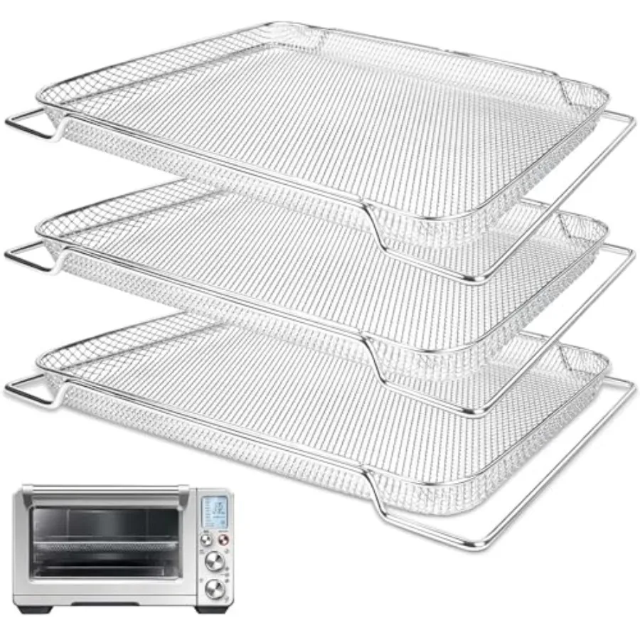 Basket for Breville Smart Oven Stainless Steel Mesh Baskets Accessories Mesh Tray for Oven Microwave Ovenro for Breville:16.5