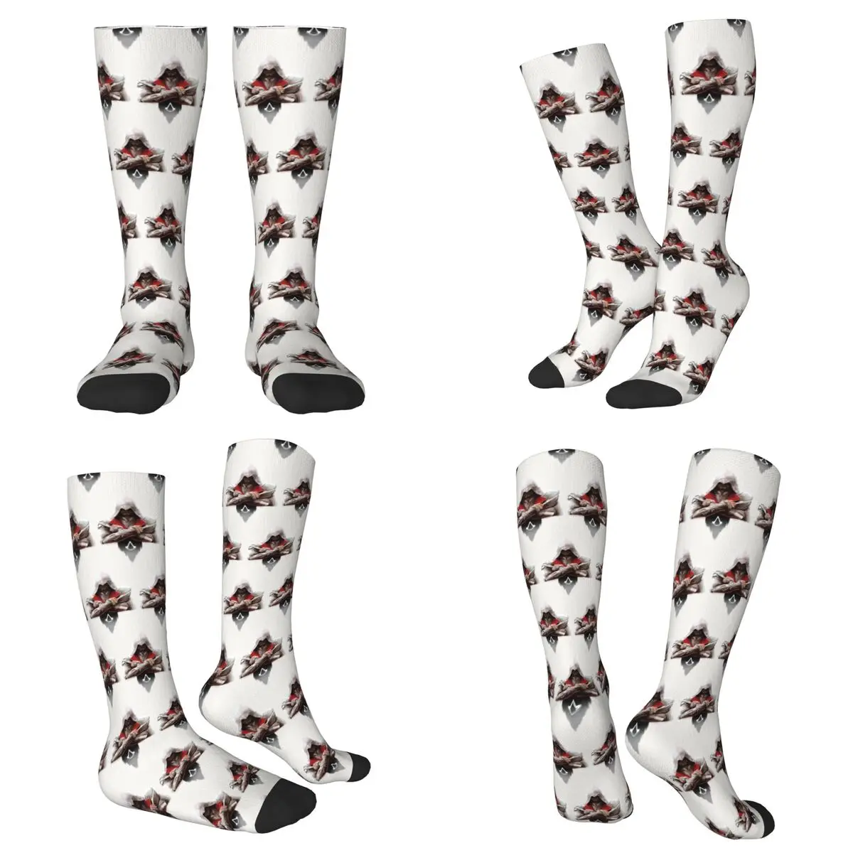 

All Seasons Assassins Creed RGB Action Adventure Gaming Socks Harajuku Sport Middle Tube Socks Soft Funny Stockings Men Women