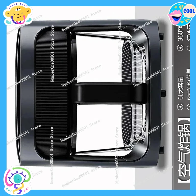 

Новая аэрофритюрница-пароварка 3-в-1 2026 года с умной стеклянной корзиной без необходимости переворачивания, кухонный прибор