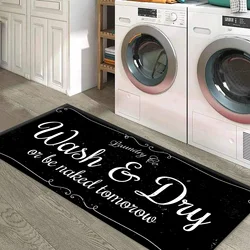 Non-Slip Laundry Rug Mat for Laundry Room Decor Washable Runner Rug for Kitchen Laundry Room Bathroom Hallway Entryway Area Rugs