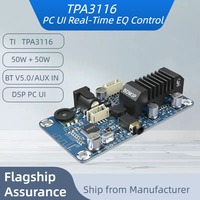 TPA3116 2x50W Bluetooth Amplifier Board BT5.0 Module 2.0 Stereo Class D Amp Board for DIY Audio System w DSP PC UI EQ - BDM3P