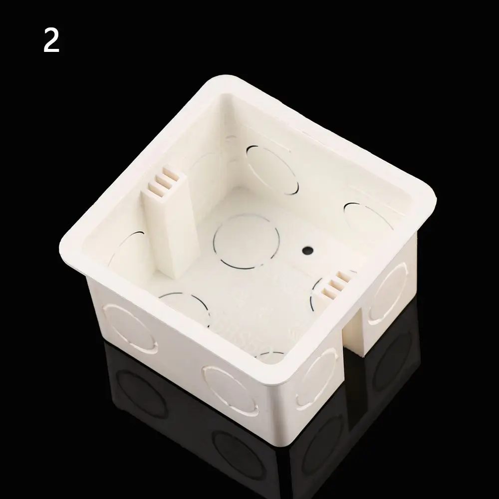 Home Equiments Light Touch PVC Plastic Wall Mounting Box Junction Concealed Bottom Switch Cassette