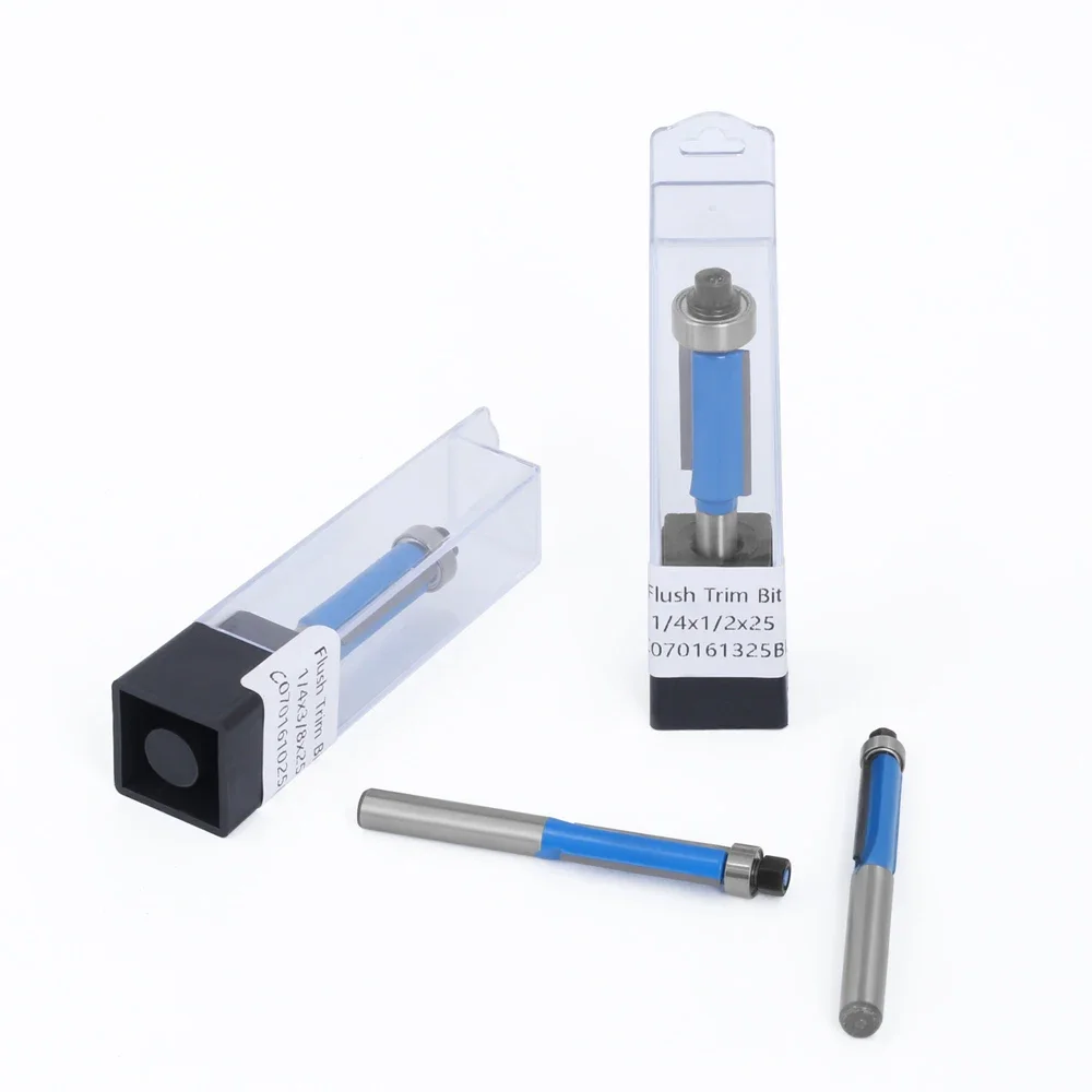 LAVIE 1pc 6mm 1/4 Shank High-quality Milling Cutter Flush Trim With Bearing Router Bit Set For Woodworking H06016 H07016